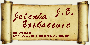 Jelenka Boškoćević vizit kartica